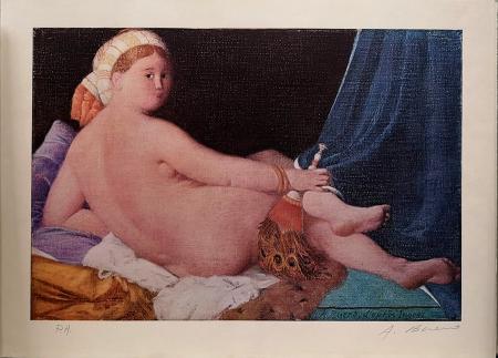 Quadro di Antonio Bueno nudo  - litografia carta 